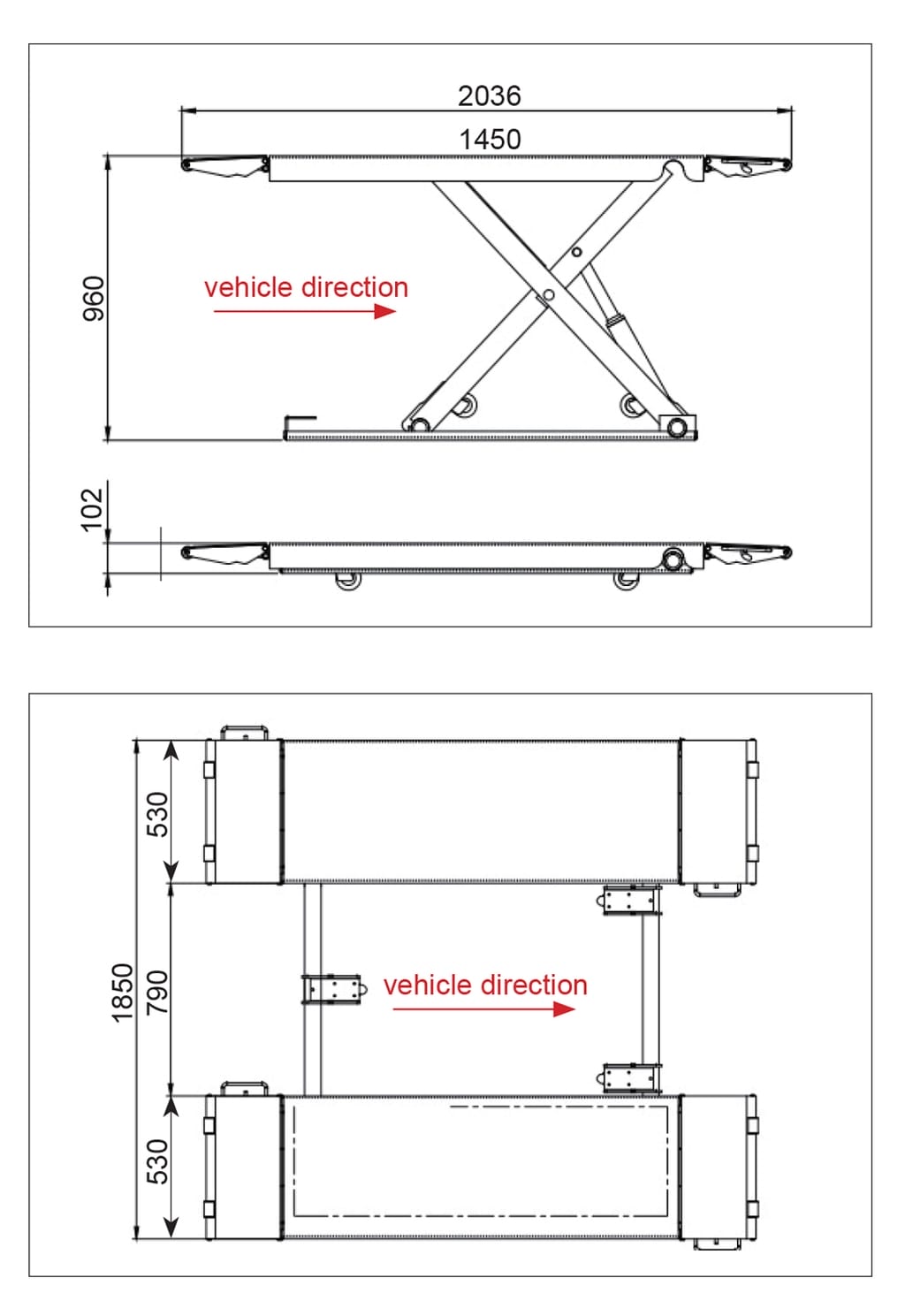 cầu nâng xe hơi cắt kéo di động lắp nổi titano ts 3.0sm