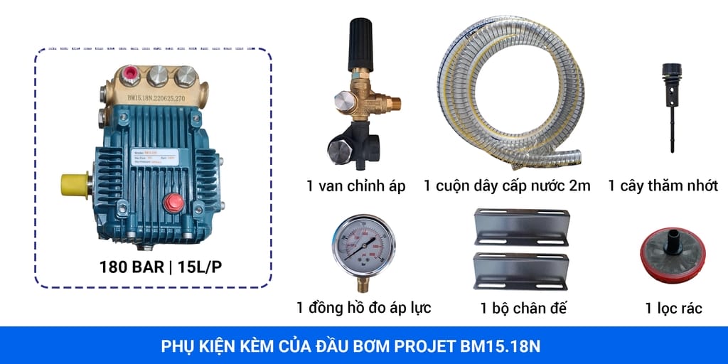 đầu áp lực rửa xe projet bm1518n