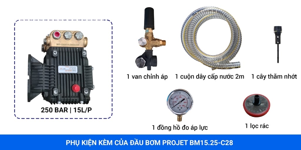 đầu máy bơm cao áp projet bm1525-c28