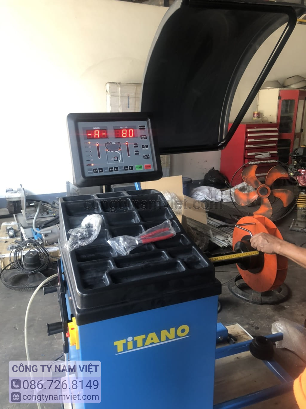 máy cân chỉnh lốp titano std-462
