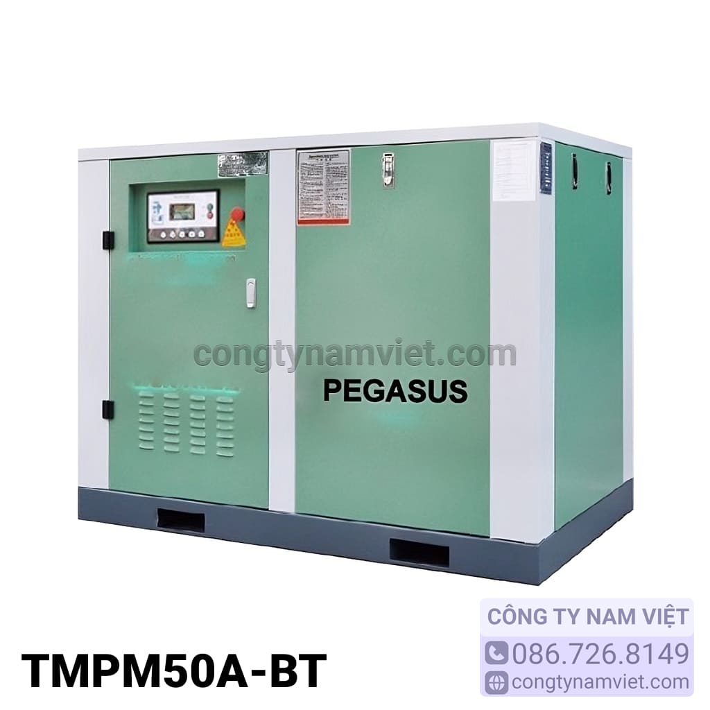 máy nén khí trục vít pegasus có biến tần tmpm50a-bt