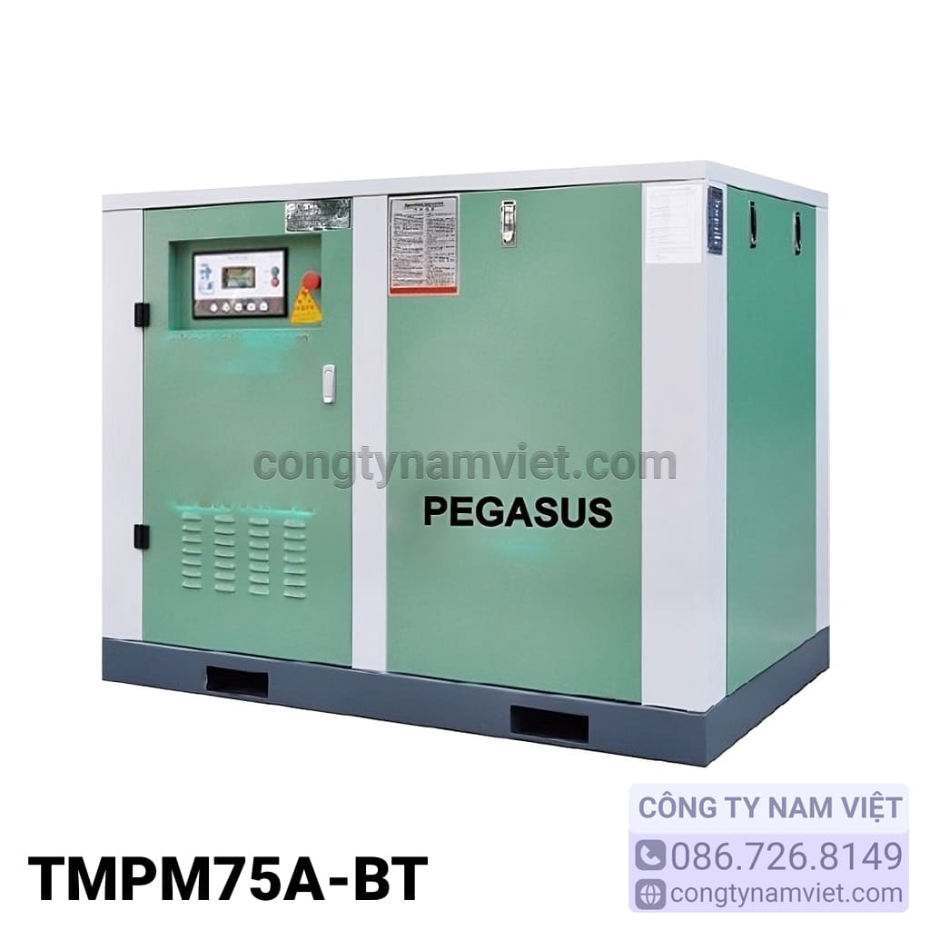 máy nén khí trục vít pegasus có biến tần tmpm75a-bt