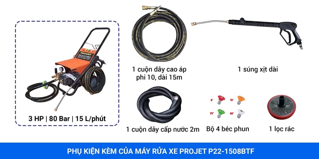 máy xịt nước rửa xe projet p22-1508btf