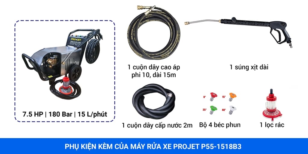 máy rửa xe cao cấp projet p55-1518b3