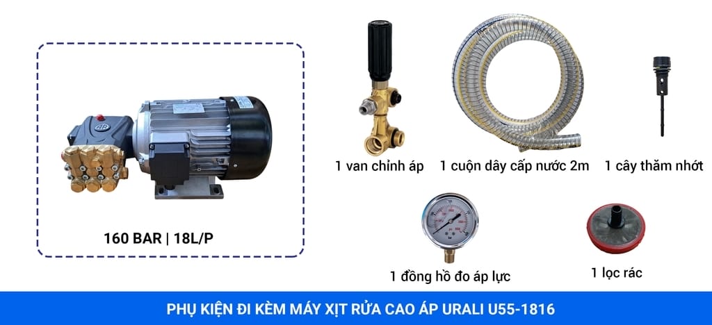 máy xịt rửa xe ar urali u55-1816