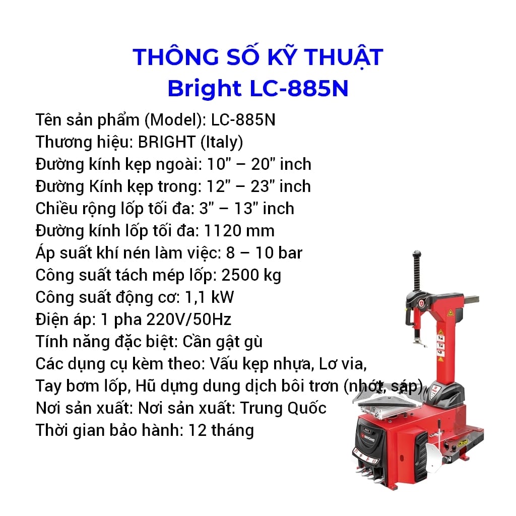 may thao lap lop bright lc 885n 6