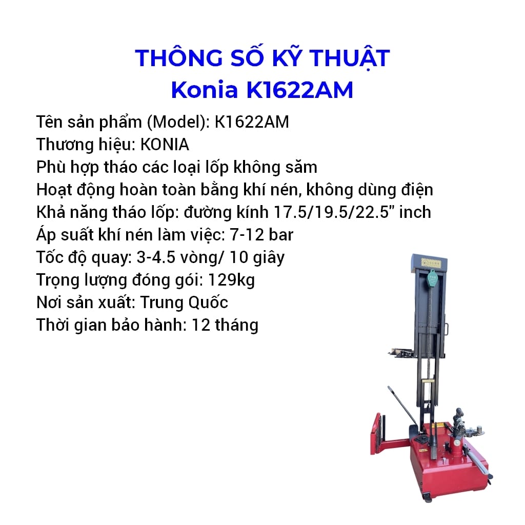 máy ra vào vỏ xe tải lưu động konia k1622am