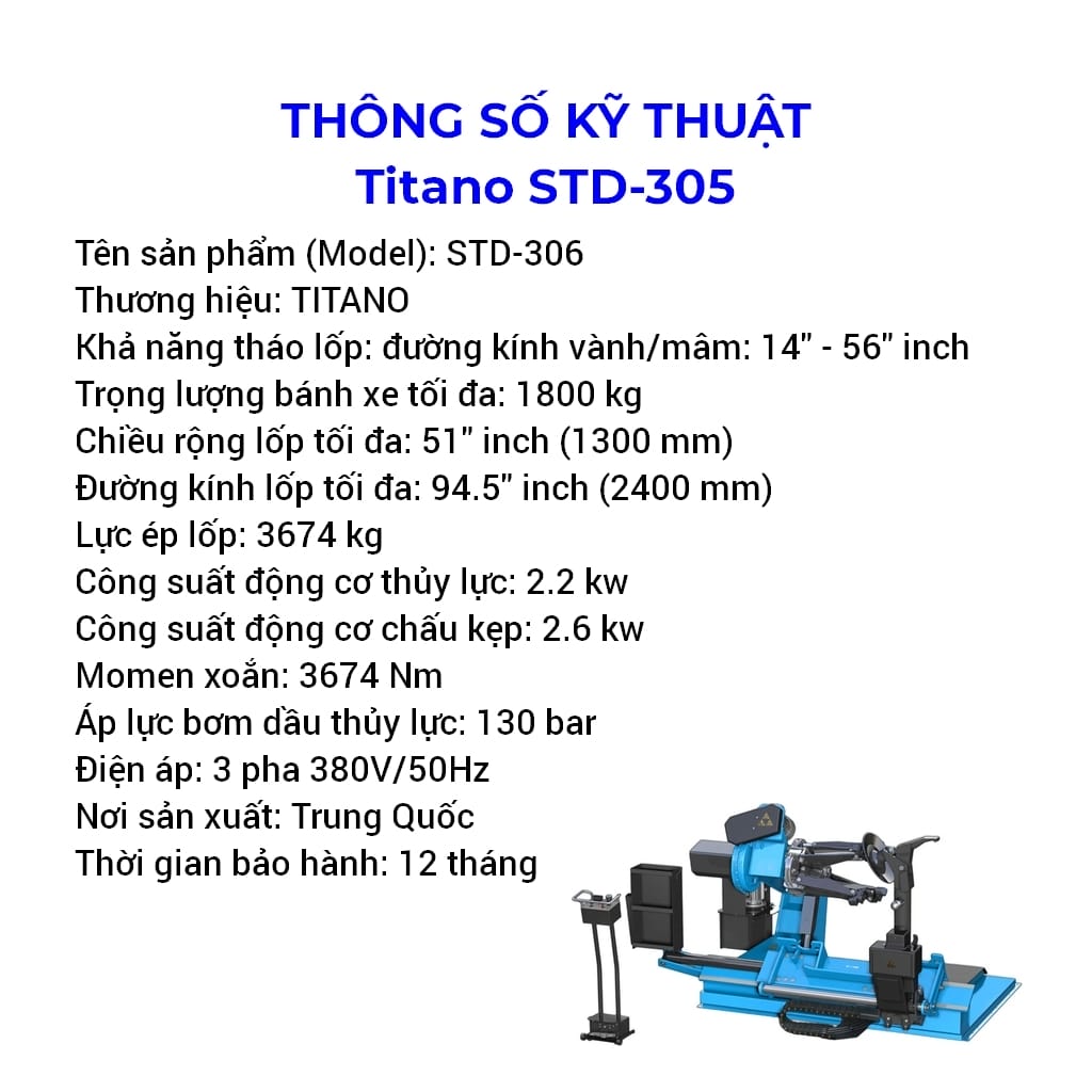 máy tháo vỏ xe tải std-306