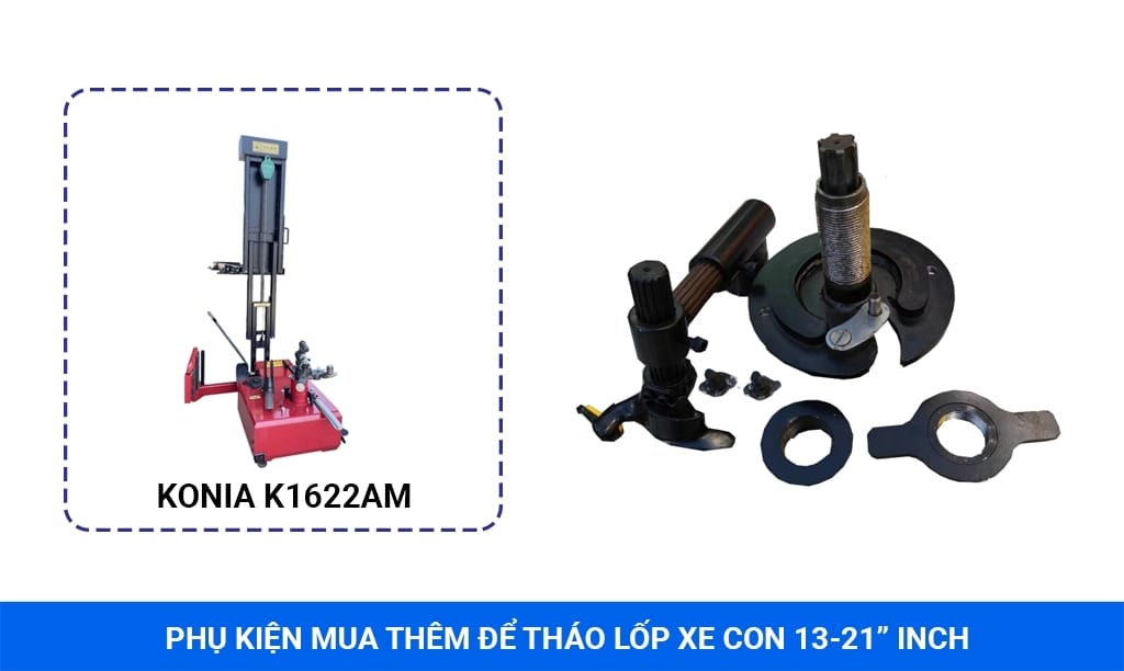 máy tháo lốp xe tải lưu động konia k1622am