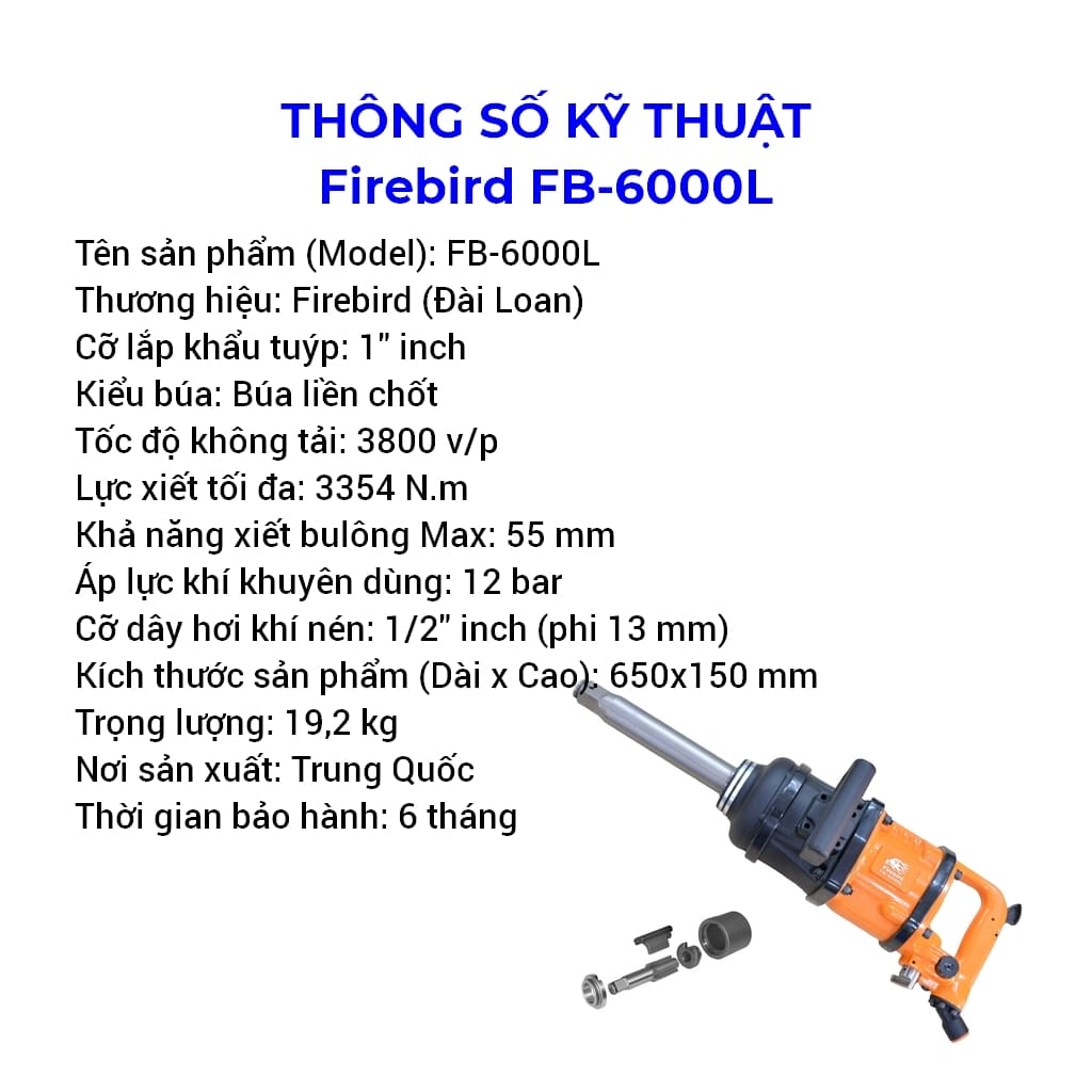 súng siết bu lông firebird fb-6000l 1 inch