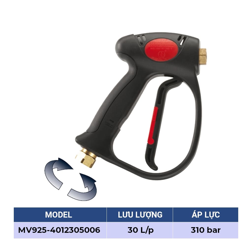 Súng xịt rửa áp lực cao TECOMEC MV925 30, L/p, 310 bar, Italy